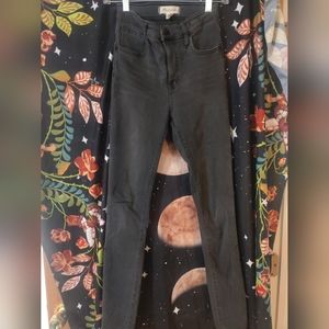 Gray high rise Madewell skinny jeans